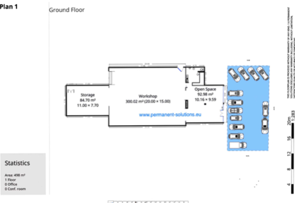 Visit of This Commercial Space available from 30 to 1500 m² (sqm.) in Nivelles (Walloon Brabant - Belgium)